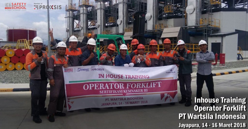 Inhouse Training Operator Forklift Pt Wartsila Indonesia