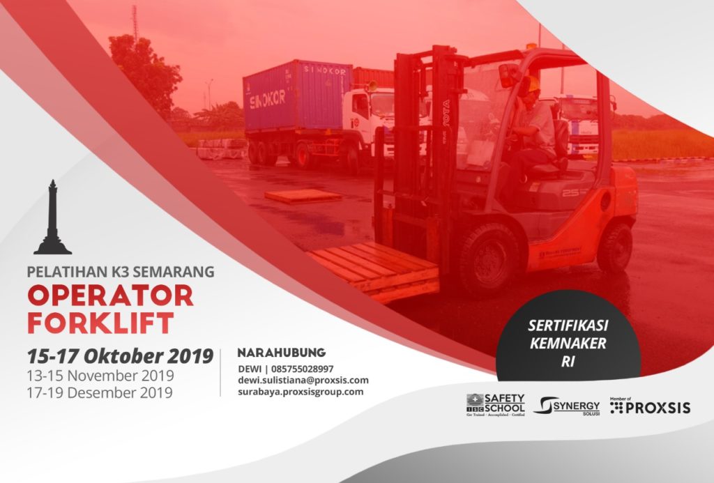 Training K3 Operator Forklift Semarang Sertifikasi Kemnaker Ri