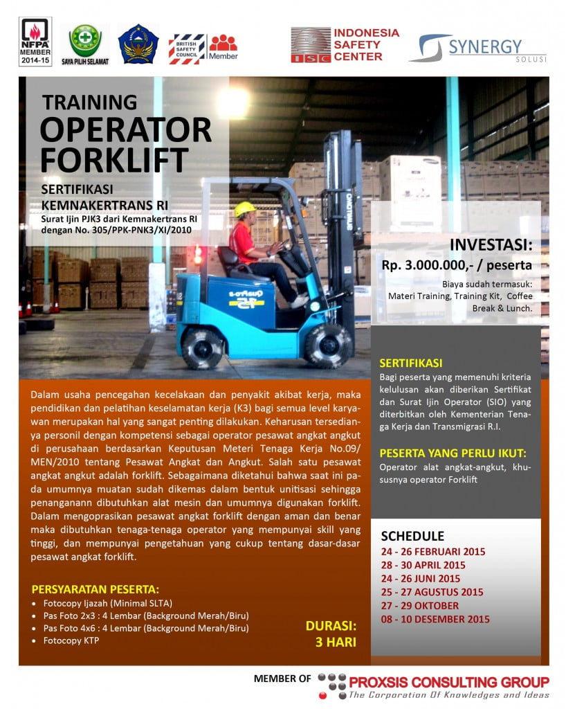 operator forklift